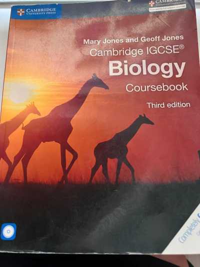 Cambridge IGCSE BIOLOGY Coursebook 3er edition